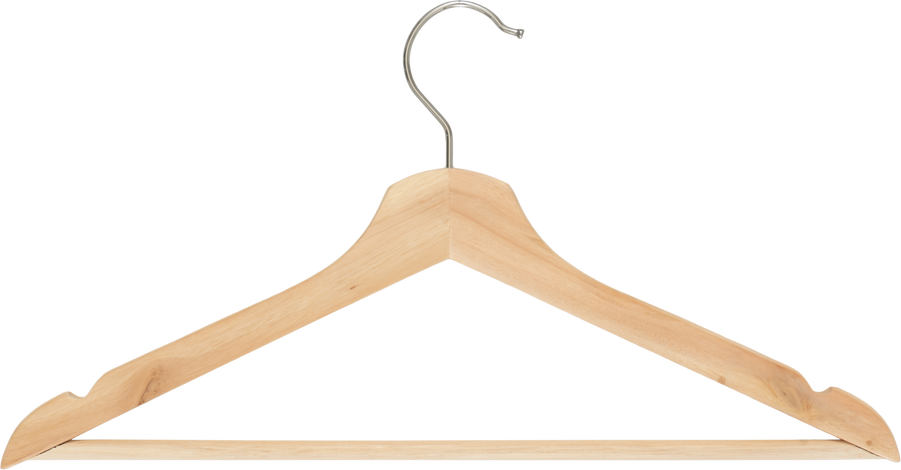 Wooden clothes hanger